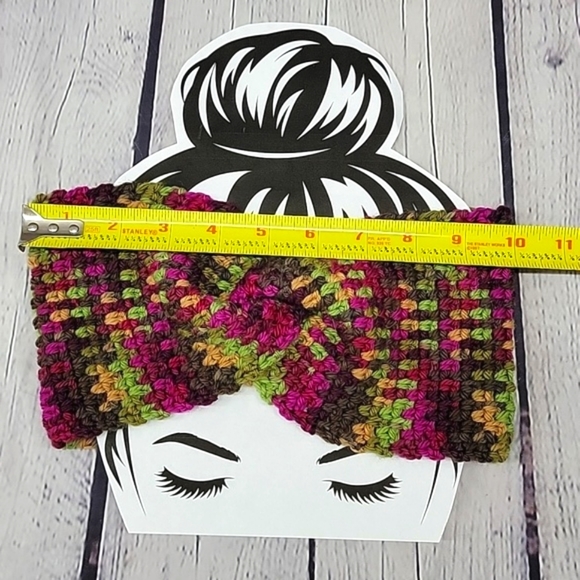 Handmade Crochet Wool Twist Headband Earwarmer NEW! - Picture 3 of 3